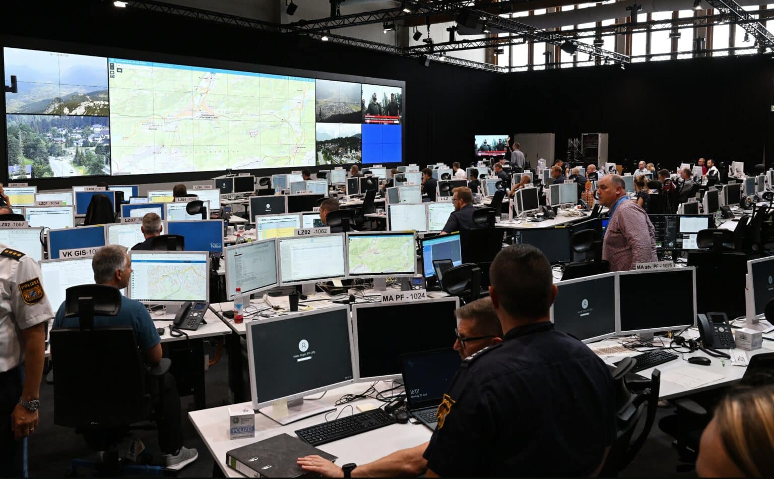 VuWall police command centre G7 Summit