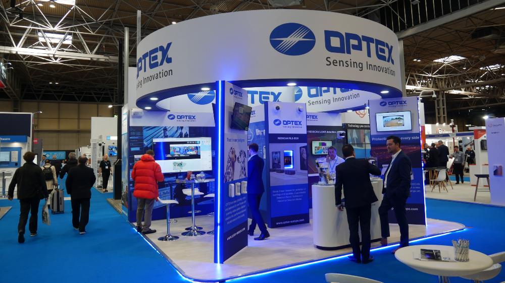 OPTEX stand at TSE