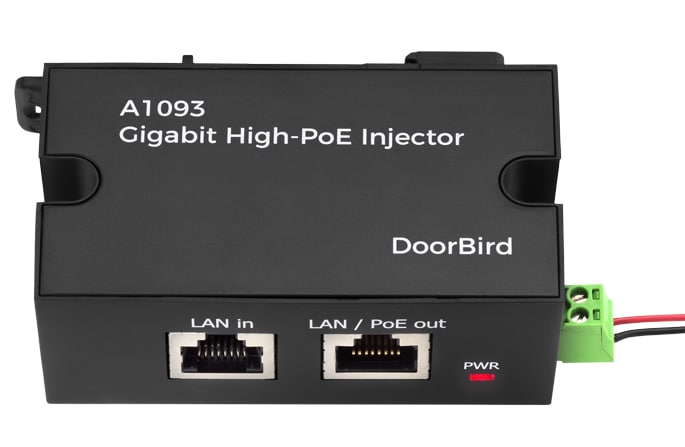 Gigabit High-PoE-Injector A1093 released by DoorBird