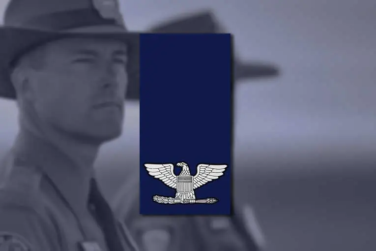 us state police ranks colonel