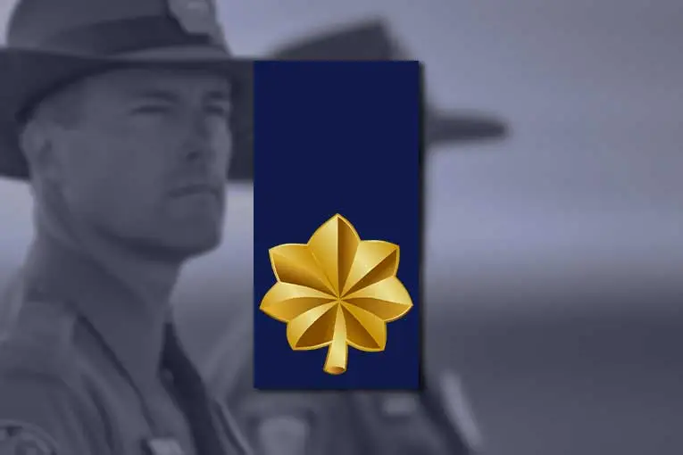 us state police ranks major