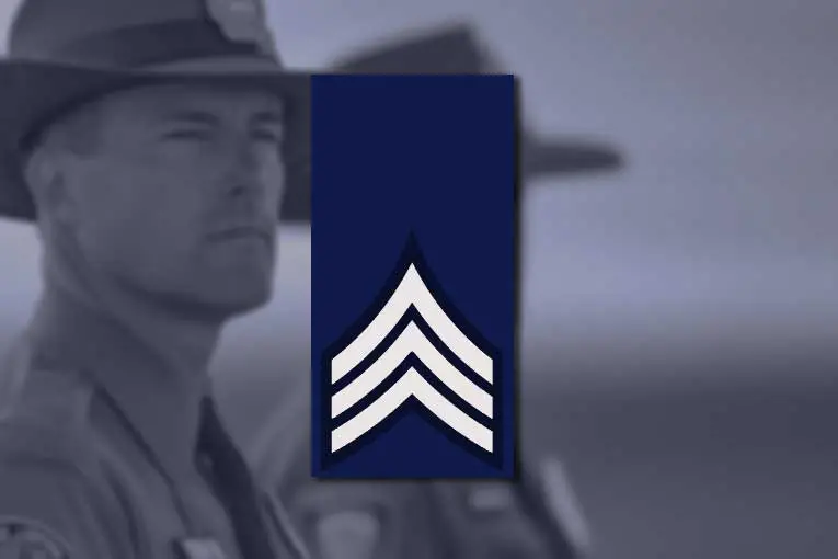 us state police ranks sergeant
