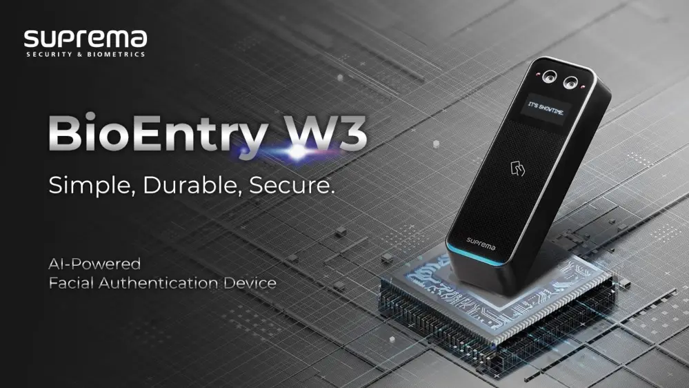 Suprema-announces-release-of-BioEntry-W3