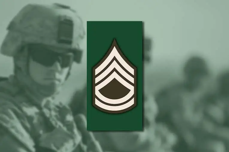 us army ranks sergeant first class