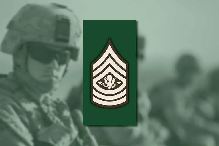 us army ranks sergeant major of the army