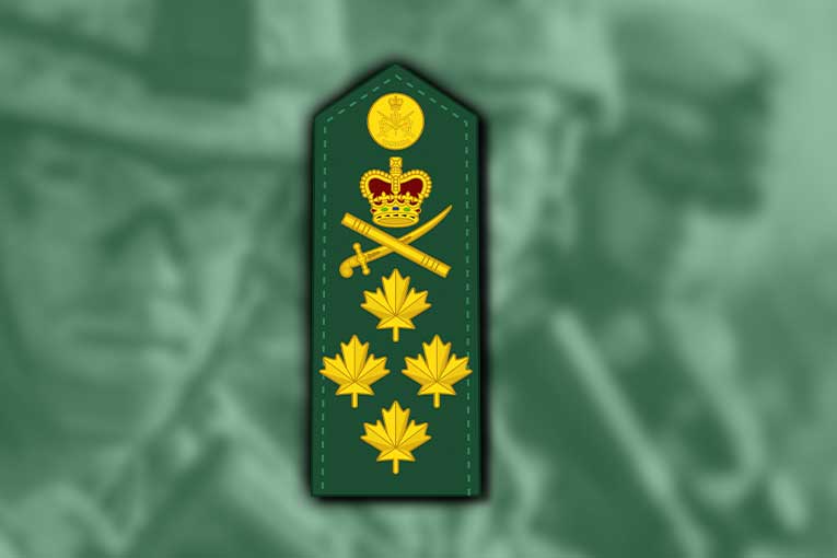 canadian army ranks general