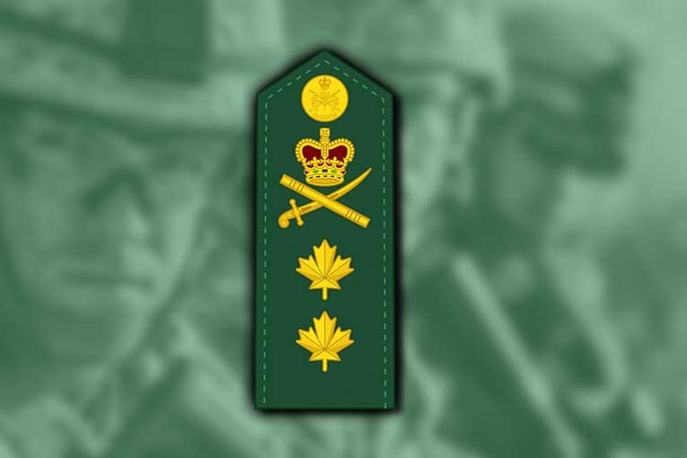 canadian army ranks major general