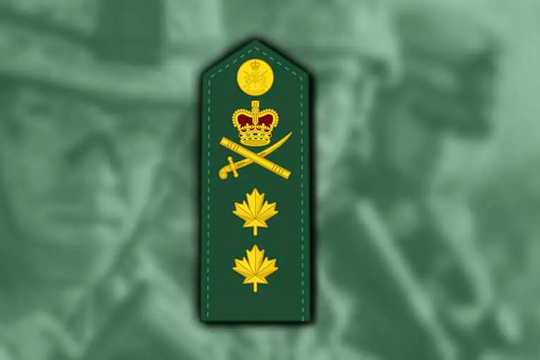 canadian army ranks major general