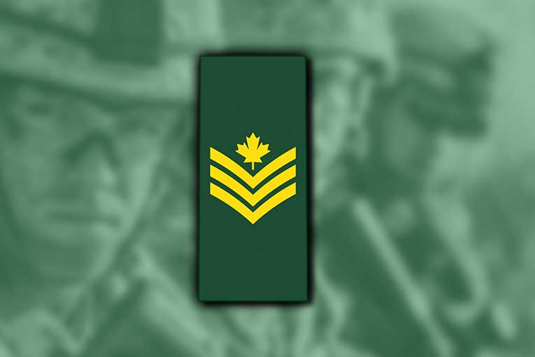 canadian army ranks sergeant