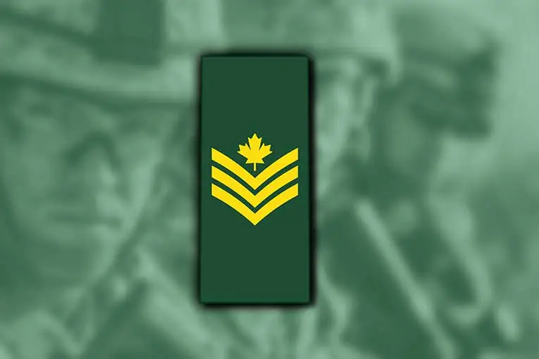 canadian army ranks sergeant