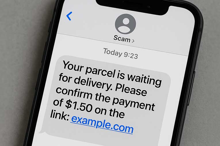 scam text link