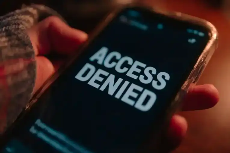 Phone Displaying Access Denied