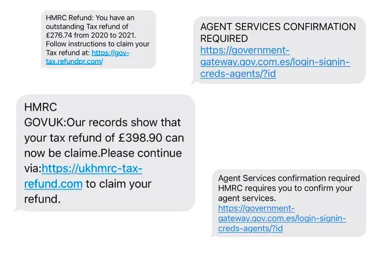 2-ISJ- Types of HMRC Scams & How to Spot Them HMRC Text Message Scam